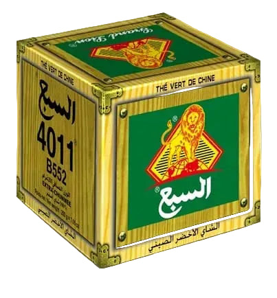 thé vert grand lion 4011  sbaa - CARTON 3KG ( 15x200g)
